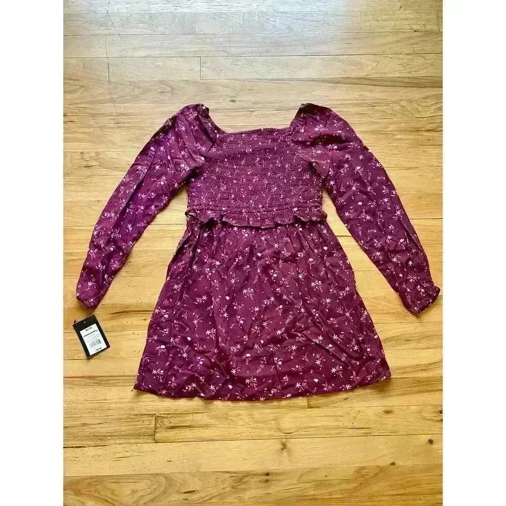 Art Class Girls Smocked Long Sleeve Dress - Picture 5 of 8